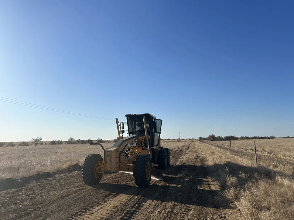 HEC machinery operating on a Queensland rural property