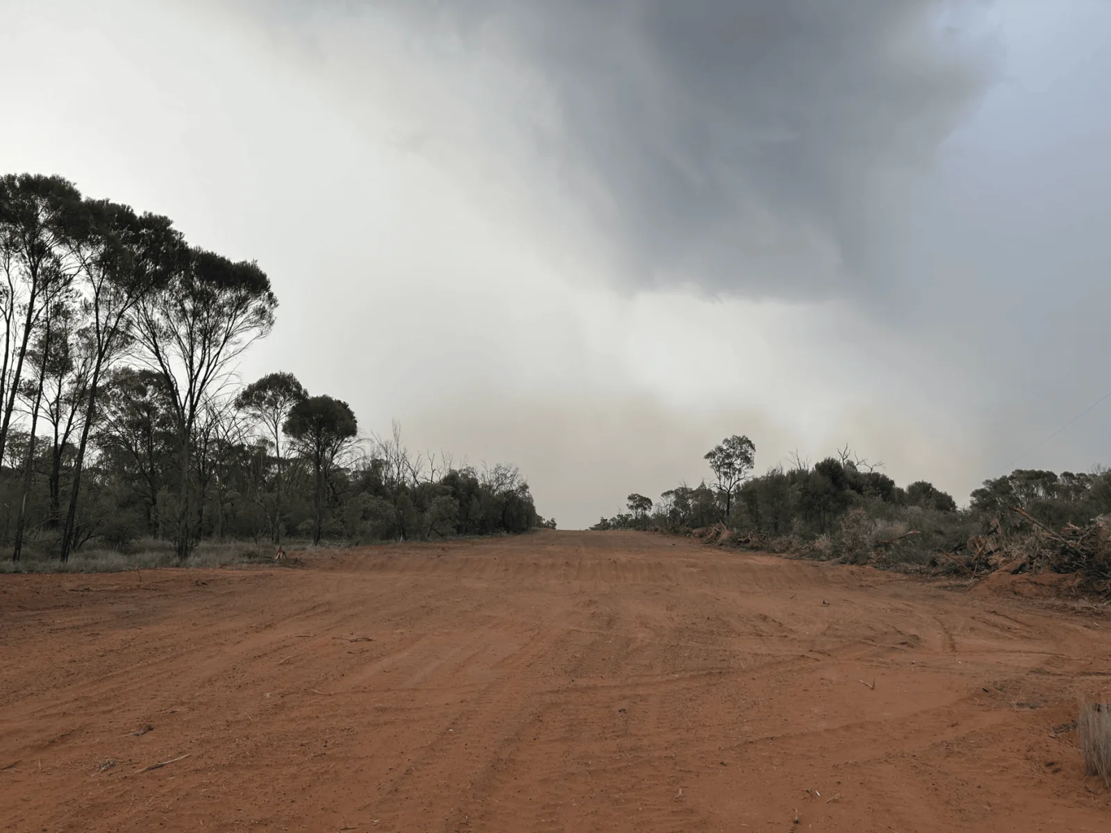 Stock dam construction in progress by Hunt Earthmoving Contractors